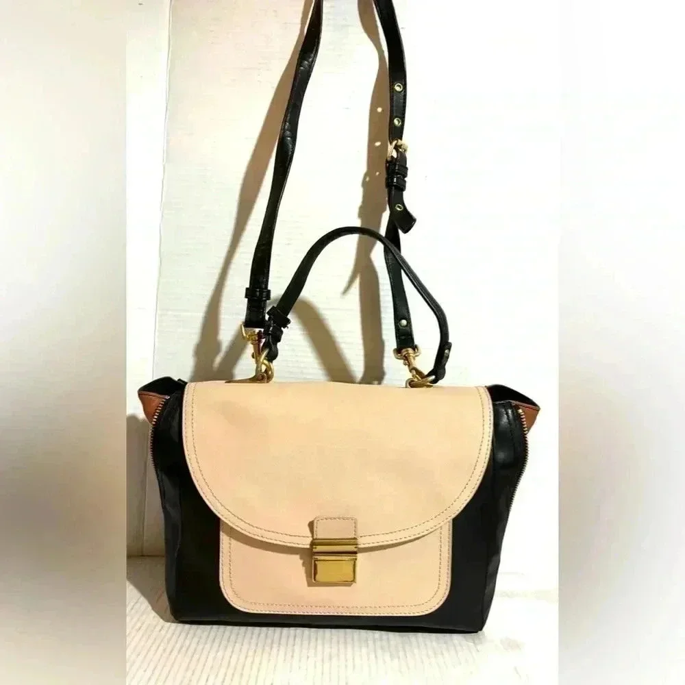 Badgley Mischka multicolors leather satchel handbag